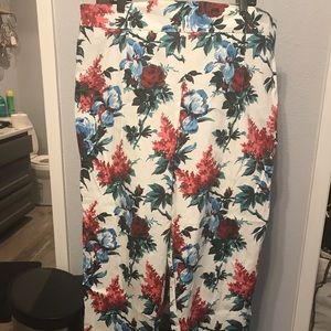 4XL Laura Byrnes Floral Trousers